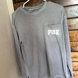 Long sleeve Pink logo shirt